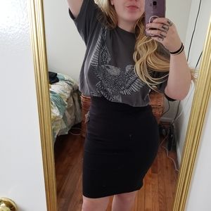 Black pencil skirt